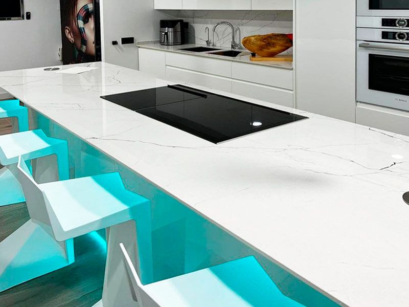 Cocinas de diseño reformada con V